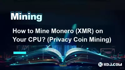 How to Mine Monero (XMR) on Your CPU? (Privacy Coin Mining)