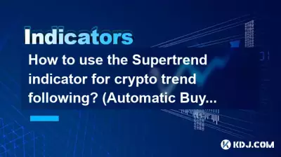 How to use the Supertrend indicator for crypto trend following? (Automatic Buy/Sell)