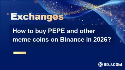 Comment acheter du PEPE et d’autres pièces meme sur Binance en 2026 ?