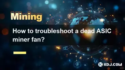 How to troubleshoot a dead ASIC miner fan?