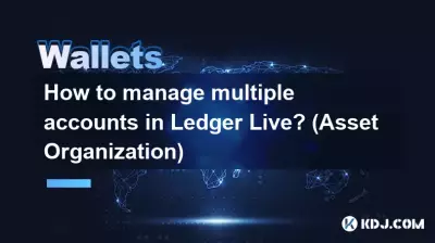 如何在 Ledger Live 中管理多個帳戶? (資產組織) 如何在 Ledger Live 中管理多個帳戶? (資產組織)