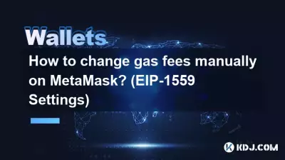 Wie ändere ich die Gasgebühren manuell auf MetaMask? (EIP-1559-Einstellungen)