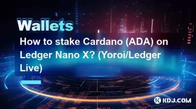 How to stake Cardano (ADA) on Ledger Nano X? (Yoroi/Ledger Live)