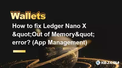 如何修復 Ledger Nano X「記憶體不足」錯誤? (應用程式管理) 如何修復 Ledger Nano X「記憶體不足」錯誤? (應用程式管理)