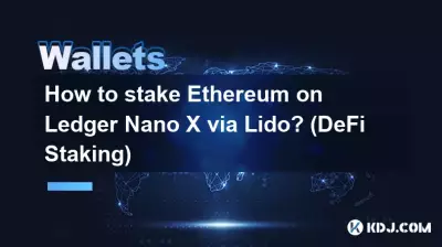 How to stake Ethereum on Ledger Nano X via Lido? (DeFi Staking)