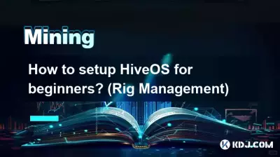 초보자를 위해 HiveOS를 설정하는 방법은 무엇입니까? (리그 관리)