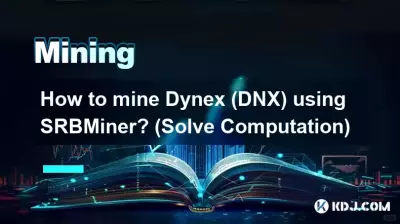 SRBMiner를 사용하여 Dynex(DNX)를 채굴하는 방법은 무엇입니까? (계산 해결)