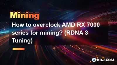 채굴을 위해 AMD RX 7000 시리즈를 오버클럭하는 방법은 무엇입니까? (RDNA 3 튜닝)
