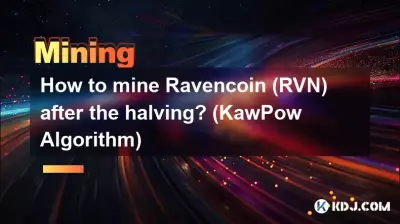 How to mine Ravencoin (RVN) after the halving? (KawPow Algorithm)