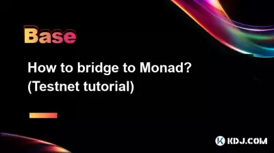Comment passer à Monad ? (Tutoriel Testnet)