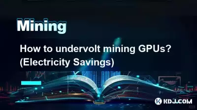 Wie kann man Mining-GPUs unterlasten? (Stromeinsparungen)