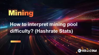 Comment interpréter la difficulté du pool de minage ? (Statistiques de hachage)