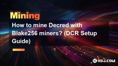 Comment exploiter Decred avec les mineurs Blake256 ? (Guide de configuration DCR)