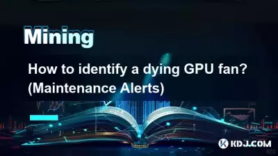 죽어가는 GPU 팬을 식별하는 방법은 무엇입니까? (유지보수 알림)