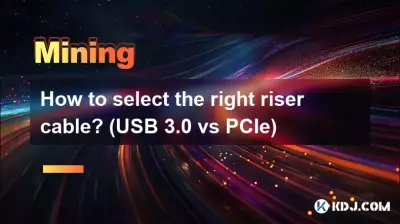 올바른 라이저 케이블을 선택하는 방법은 무엇입니까? (USB 3.0 대 PCIe)