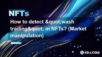 Wie erkennt man „Wash Trading“ bei NFTs? (Marktmanipulation)