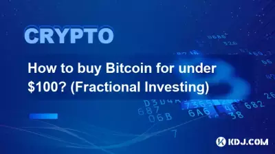 Wie kaufe ich Bitcoin für unter 100 $? (Teilweises Investieren)
