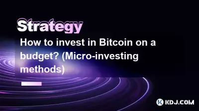 How to invest in Bitcoin on a budget? (Micro-investing methods)