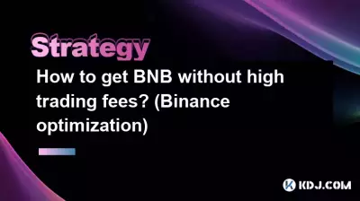How to get BNB without high trading fees? (Binance optimization)