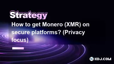 Comment obtenir du Monero (XMR) sur des plateformes sécurisées ? (accent sur la confidentialité) Comment obtenir du Monero (XMR) sur des plateformes sécurisées ? (accent sur la confidentialité)