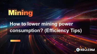 Comment réduire la consommation électrique du minage ? (Conseils d'efficacité)