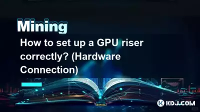 Comment configurer correctement un riser GPU ? (Connexion matérielle)