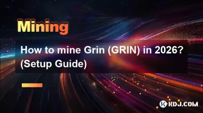 Comment miner Grin (GRIN) en 2026 ? (Guide de configuration)