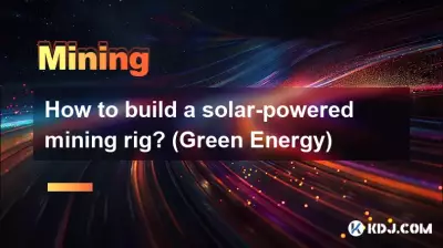 Comment construire une plate-forme minière à énergie solaire ? (Énergie verte)