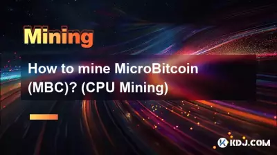 Comment miner MicroBitcoin (MBC) ? (Exploitation de processeurs)