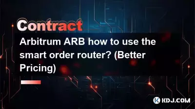 Arbitrum ARB, wie nutzt man den Smart Order Router? (Bessere Preise)