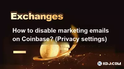 How to disable marketing emails on Coinbase? (Privacy settings)