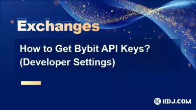 Bybit API 키를 얻는 방법은 무엇입니까? (개발자 설정)