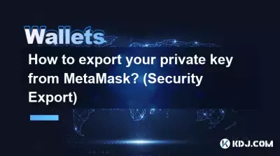 如何从 MetaMask 导出您的私钥？ （安全出口）