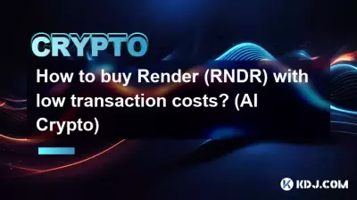 Comment acheter du Render (RNDR) avec de faibles coûts de transaction ? (Cryptométrie IA)