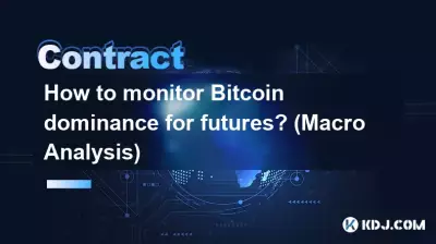 Comment surveiller la domination de Bitcoin pour les contrats à terme ? (Macro-analyse)