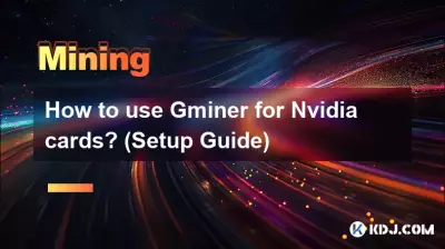 Nvidia カードに Gminer を使用するにはどうすればよいですか? (セットアップガイド)