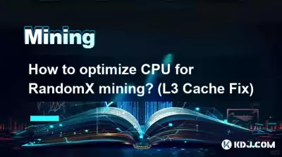 Wie optimiert man die CPU für RandomX-Mining? (L3-Cache-Fix)