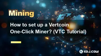 Wie richte ich einen Vertcoin One-Click Miner ein? (VTC-Tutorial)