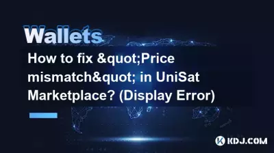 Wie kann eine „Preisinkongruenz“ im UniSat Marketplace behoben werden? (Anzeigefehler)