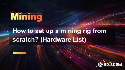 Wie richtet man ein Mining-Rig von Grund auf ein? (Hardware-Liste)