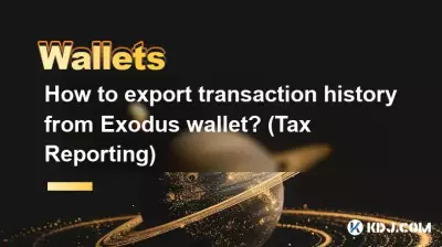 如何從Exodus錢包匯出交易歷史記錄？ （稅務報告）