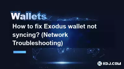 Exodus 지갑이 동기화되지 않는 문제를 해결하는 방법은 무엇입니까? (네트워크 문제 해결)