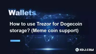 如何使用Trezor進行Bitcoin幣儲存？ （模因幣支持）