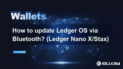 Comment mettre à jour Ledger OS via Bluetooth ? (Ledger Nano X/Stax)