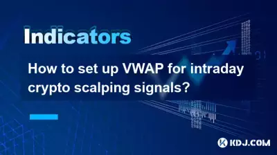 How to set up VWAP for intraday crypto scalping signals?