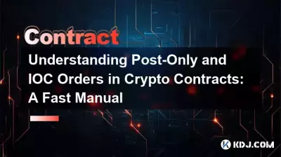 Understanding Post-Only and IOC Orders in Crypto Contracts: A Fast Manual