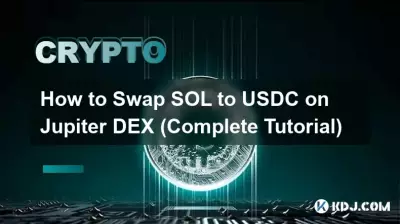 如何在 Jupiter DEX 上將 SOL 兌換為 USDC（完整教學）