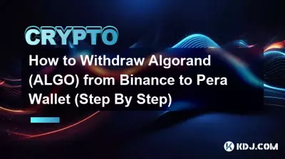 Wie man Algorand (ALGO) von Binance auf Pera Wallet abhebt (Schritt für Schritt)