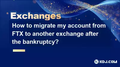 How to migrate my account from FTX to another exchange after the bankruptcy?