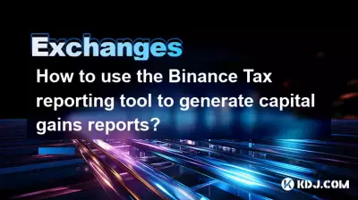 Comment utiliser l'outil de reporting Binance Tax pour générer des rapports sur les plus-values ​​?